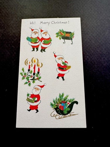 Vtg mcm xmas greeting - 1, card