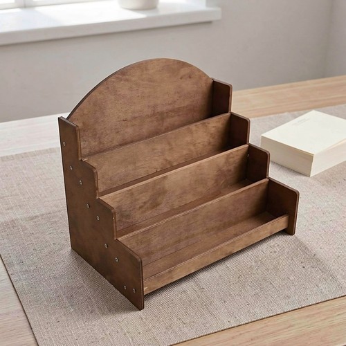 Coffee wood tiered greeting - tiered,