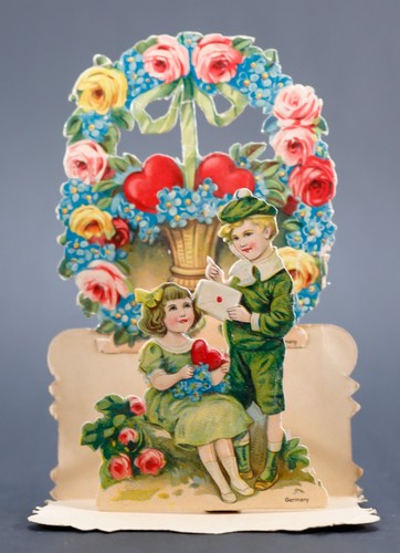 Vintage valentine day - vintage, card