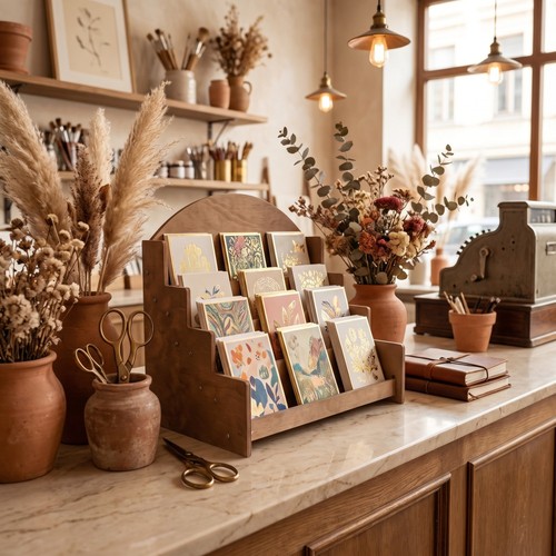 Sturdy wooden greeting card - wooden,