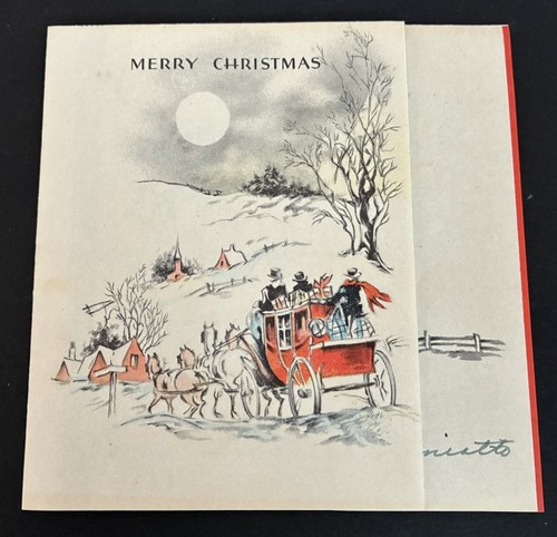 1938 vintage greeting card - ,