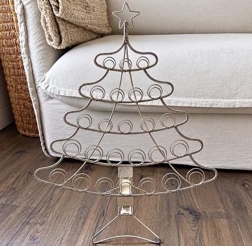 Vintage christmas card holder - card,