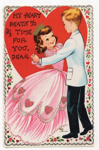 Vintage valentine card xl - card,,