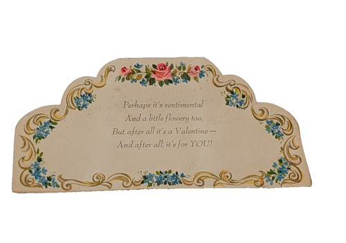 Vintage valentine embossed - valentine,