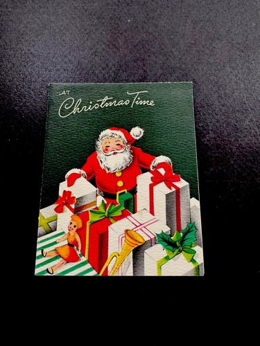 Vtg xmas greeting card - xmas,
