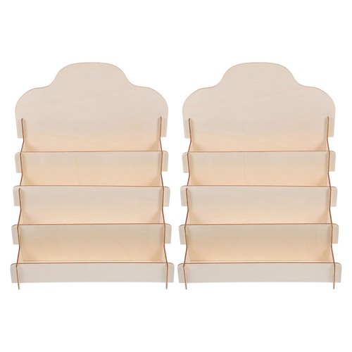 Wood card display stand - wood,