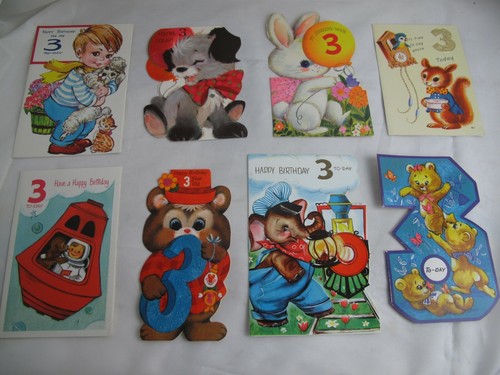 Children vintage birthday - children's,