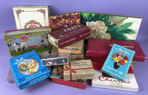 Vintage advertising boxes - advertising,