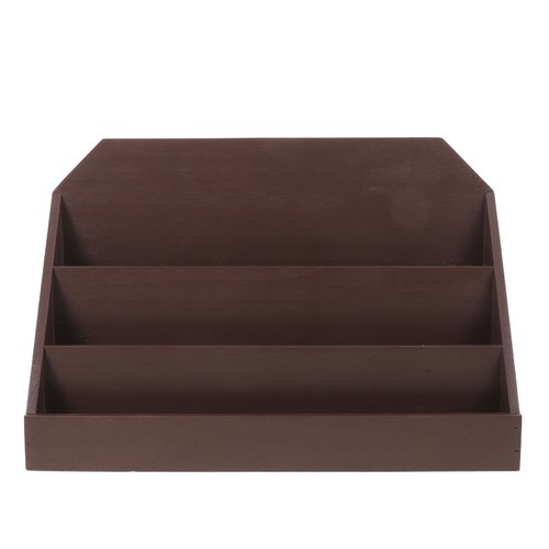 Stable wood card display stand - wood,