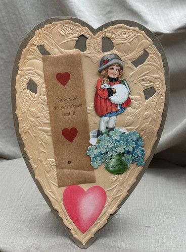 Antique valentine card - antique,