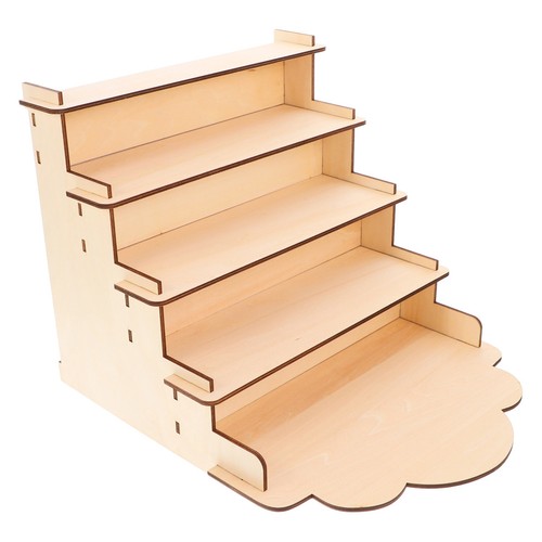 Beige wooden greeting card - beige,