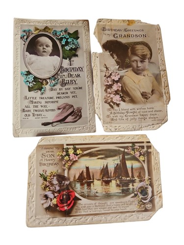 Vintage postcard birthday - vintage,