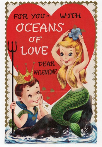 Vintage valentine card - vintage,